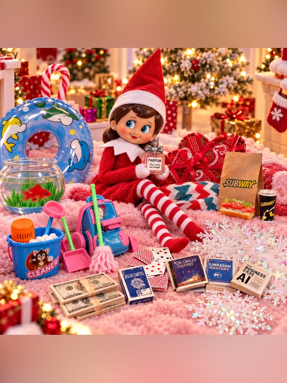 Set of 20 Props for a Girl Elf on the Shelf